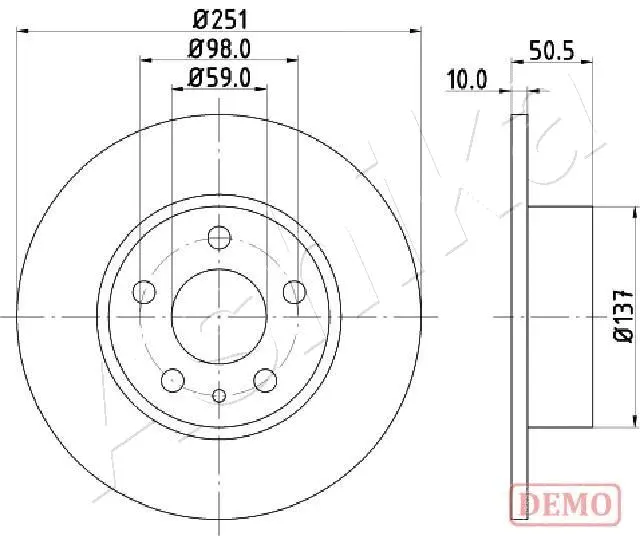 Brake Disc (61-00-0202C)