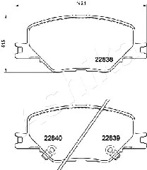 Brake Pad Set, disc brake (50-00-0417)