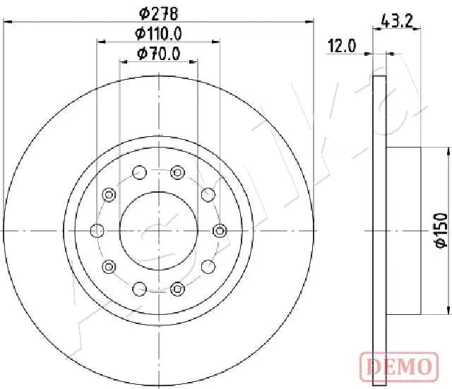 Brake Disc (61-00-0204C)