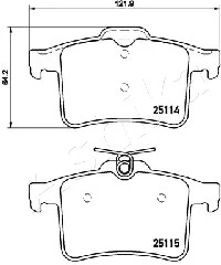 Brake Pad Set, disc brake