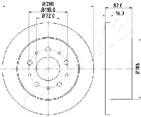 Brake Disc (61-00-0216)