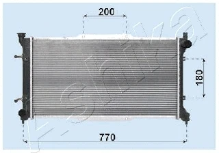 Radiator, engine cooling (RDA243001)