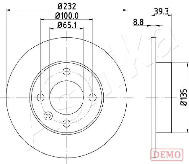 Brake Disc (61-00-0921C)