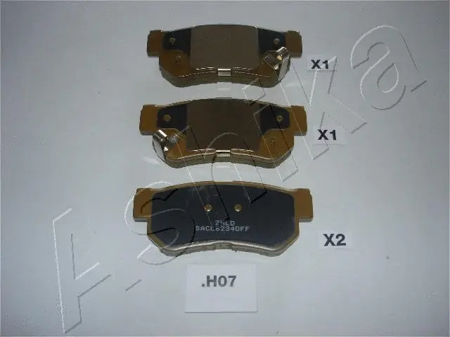Brake Pad Set, disc brake (51-H0-H07)