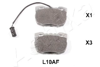 Brake Pad Set, disc brake (50-0L-L10)