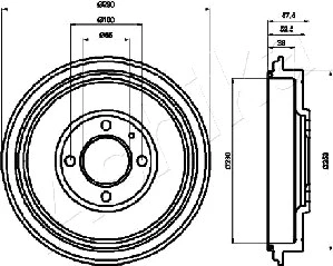 Brake Drum (56-00-0907)