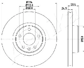 Brake Disc (60-00-0927)