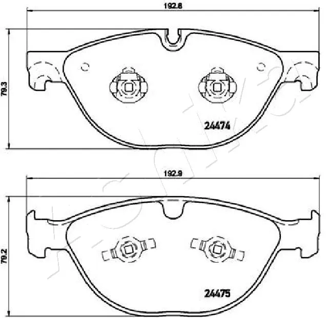 Brake Pad Set, disc brake (50-00-0347)