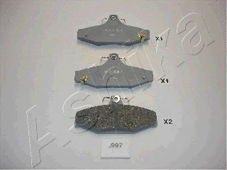 Brake Pad Set, disc brake (51-09-997)