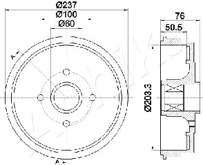 Brake Drum (56-00-0700)