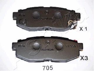 Brake Pad Set, disc brake (51-07-705)