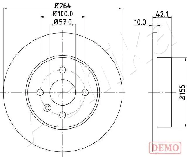 Brake Disc (61-00-0407C)