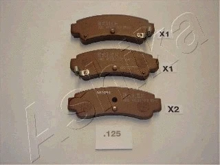 Brake Pad Set, disc brake (51-01-125)