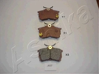 Brake Pad Set, disc brake (51-04-407)