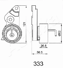 Tensioner, timing belt