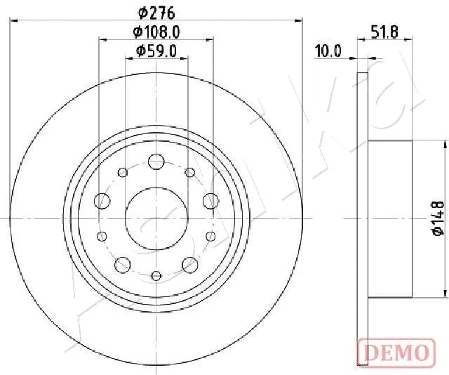 Brake Disc (61-00-0207C)