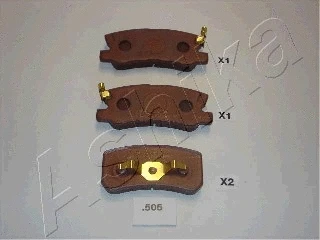 Brake Pad Set, disc brake (51-05-505)