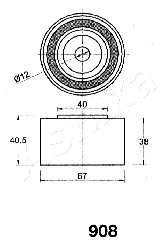 Tensioner, timing belt