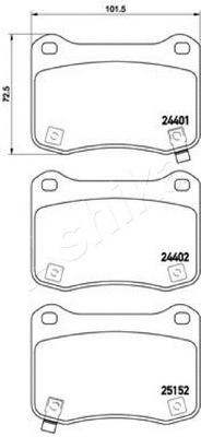 Brake Pad Set, disc brake (51-02-2006)