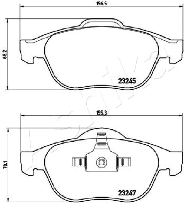 Brake Pad Set, disc brake (50-00-0708)
