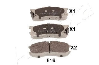 Brake Pad Set, disc brake (50-06-616)