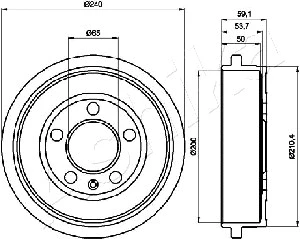 Brake Drum (56-00-0900)