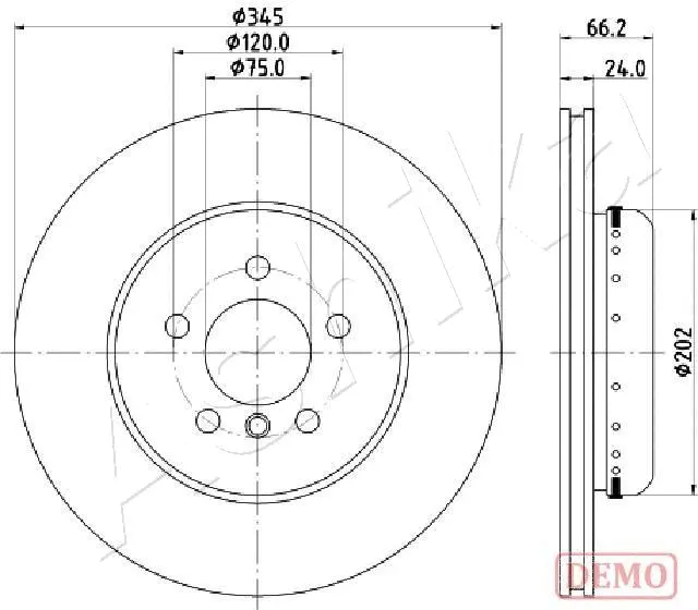 Brake Disc (61-00-0115C)