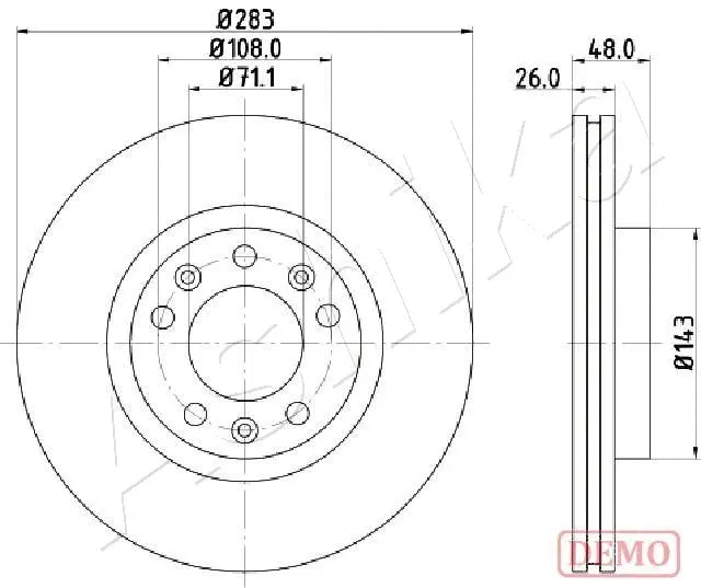 Brake Disc (60-00-0633C)