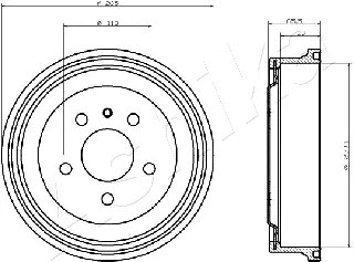 Brake Drum (56-00-0413)