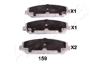 Brake Pad Set, disc brake (50-01-159)