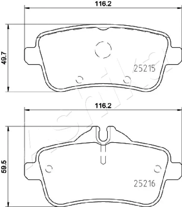 Brake Pad Set, disc brake (51-00-0516)