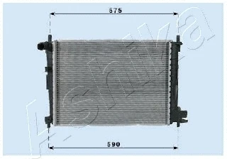 Radiator, engine cooling (RDA053066)