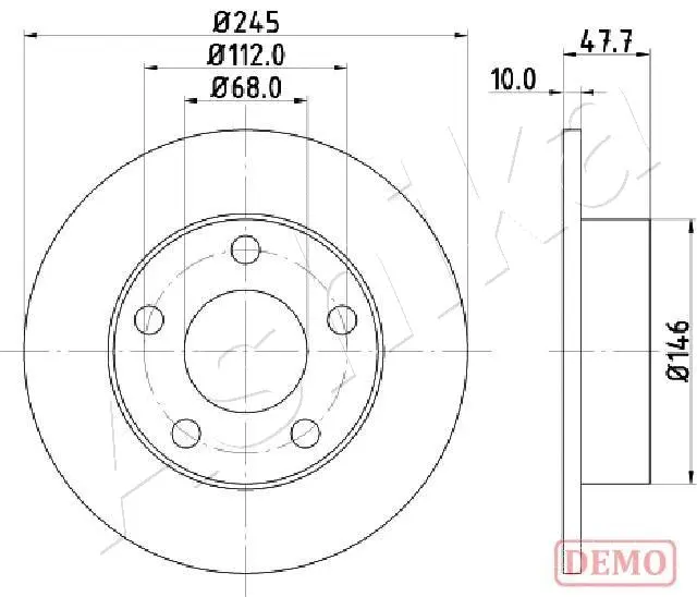 Brake Disc (61-00-0905C)