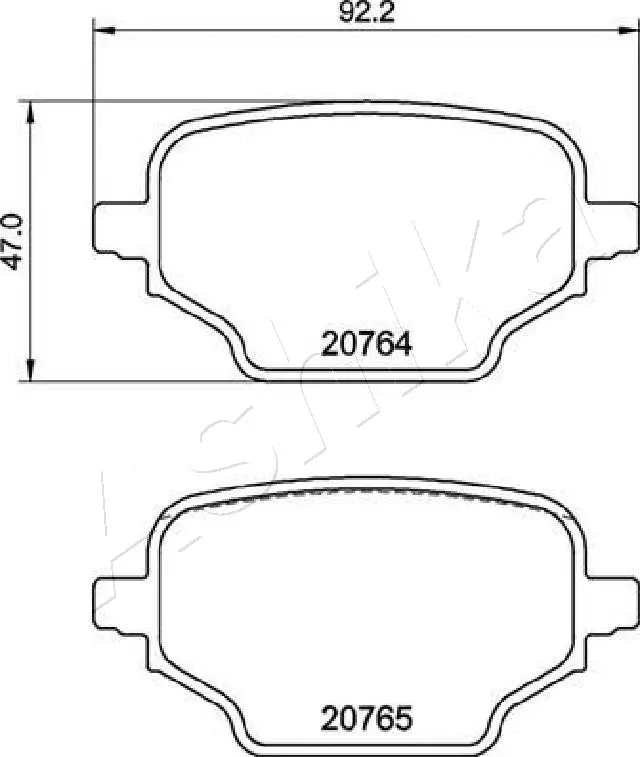 Brake Pad Set, disc brake (51-02-2005)