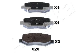Brake Pad Set, disc brake (51-00-020)