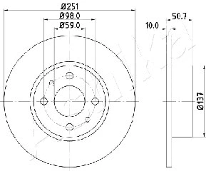 Brake Disc (61-00-0206)