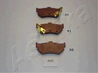 Brake Pad Set, disc brake (51-08-800)