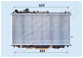 Radiator, engine cooling (RDA333007)