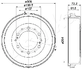 Brake Drum (56-02-225)