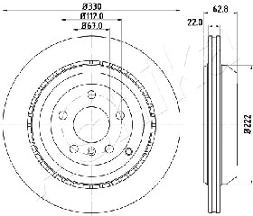 Brake Disc (61-00-0519)
