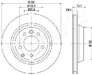 Brake Disc (61-00-0918)