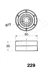 Tensioner, timing belt