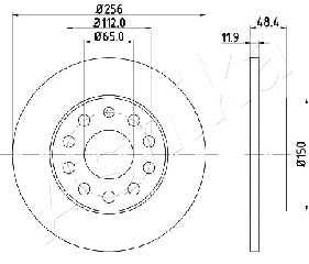 Brake Disc (61-00-0928)