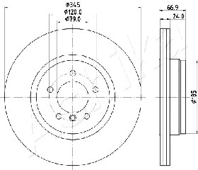 Brake Disc (61-00-0122)