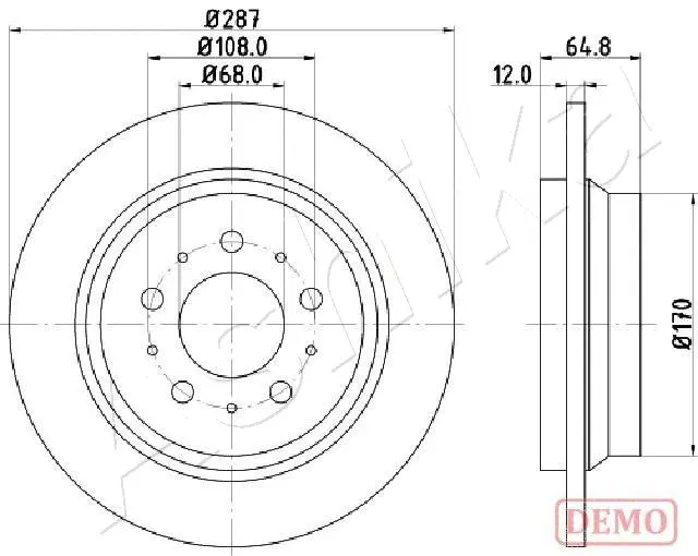 Brake Disc (61-00-0321C)