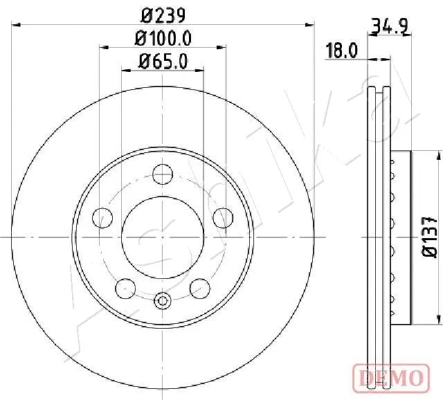 Brake Disc (60-00-0945C)
