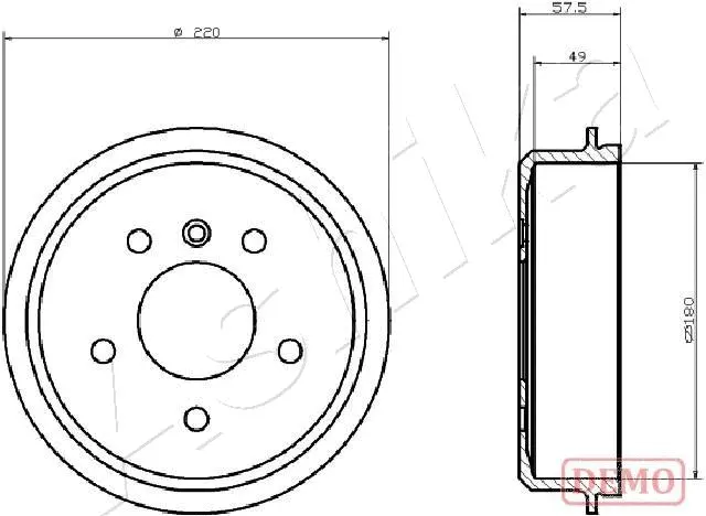 Brake Drum (56-00-0500C)