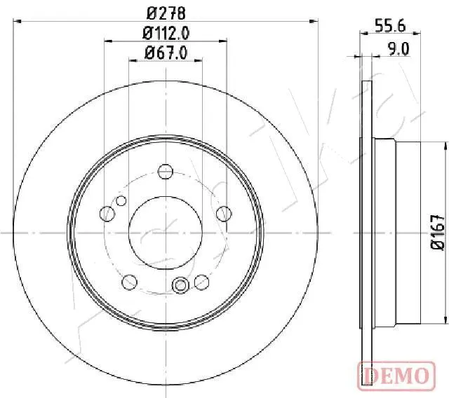 Brake Disc (61-00-0505C)
