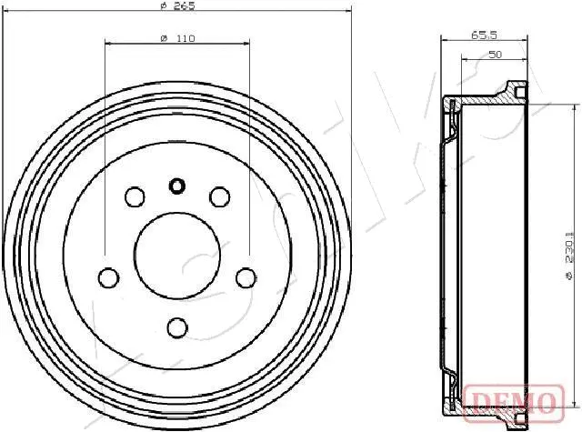 Brake Drum (56-00-0413C)