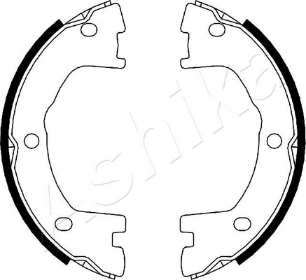 Brake Shoe Set, parking brake (55-00-0231)